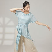 ダンスウェア ヨガ バレエ 体操 ベリーダンス インドダンス 社交ダンス シャツ上着 トップス 5色