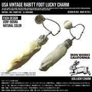 ラッキーラビッツフット　キーチェーン　ラビットフット　FUCK　アメリカン雑貨　キーホルダー　お守り