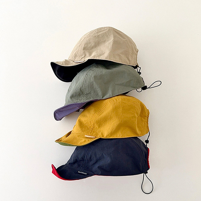 2026春※Bolemaer☆日よけ帽子 リバーシブル 折りたたみ 軽量 通気性 55-58cm