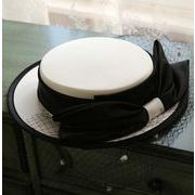 ウェディングハット/花嫁/パーティーハット/髪飾り/帽子/貴族風/披露宴/ブライダルハット ドレス帽子