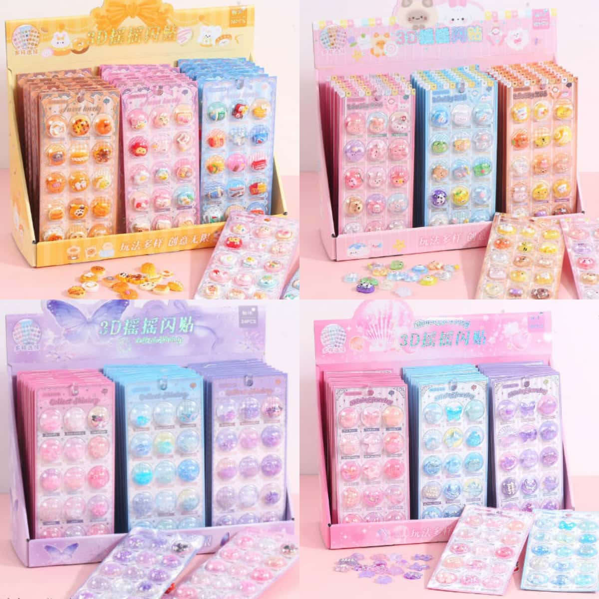 シール大人気 新入荷 3Dシール 手帳素材 DIY  シール ステッカー 立体シール