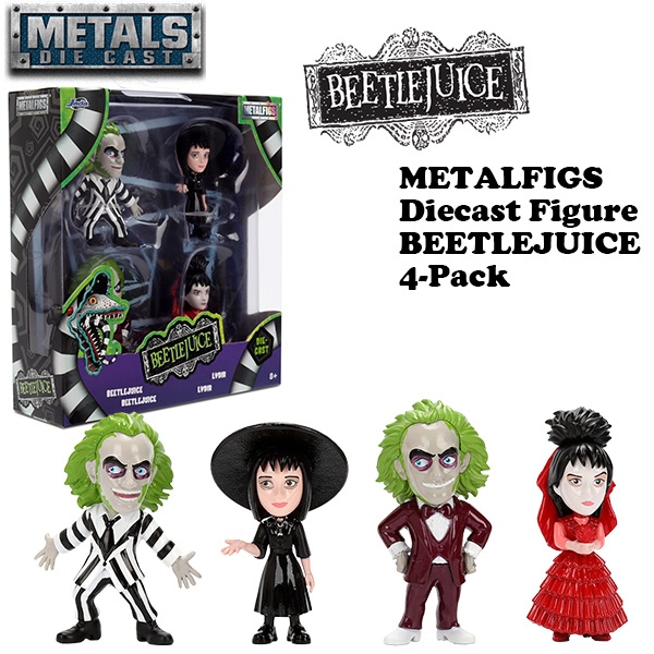 METALFIGS Diecast Figure  BEETLEJUICE  4-Pack【ビートルジュース メタルフィギュア】