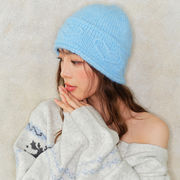 ニット帽　ビーニー　ハート柄    韓国帽子  韓国ファッション