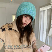 ニット帽　ビーニー　ミックス    韓国帽子  韓国ファッション