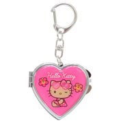 【キーホルダー】ハローキティ ハート型ミラーキーホルダー 日焼け