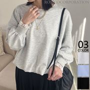 【2026新作商品♪】レースレイヤード見えバルーントップス