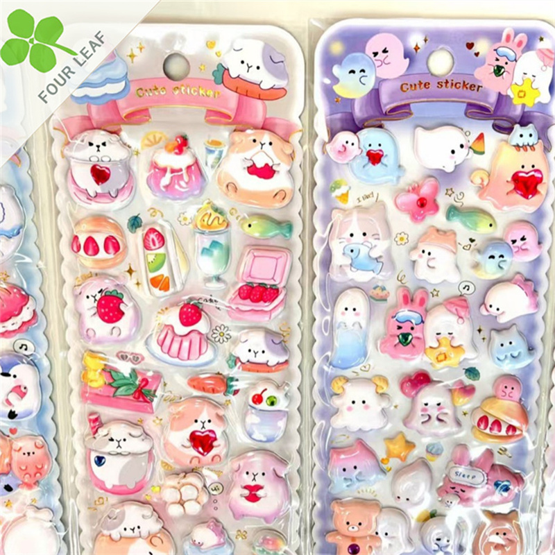 3Dシール 手帳用・創意ステッカー DIY 立体キャラクターシール 粘着シール 贈り物 子供