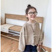 2026韓国風子供服 キッズ アウター コート ニット 子供服  女の子  キッズ 80cm-130cm