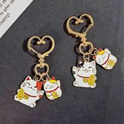 2色  招き猫   猫のキーホルダー  猫雑貨  ねこ ネコ  猫キーチェーン