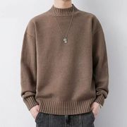 2026春秋メンズ服 シンプル おしゃれ ニットセーター 韓国風 トップス 防寒 温かい インナーシャツ[M~3XL]