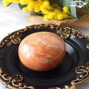 原石一点物 握り石 オレンジムーンストーン 天然石 (オレンジムーンストーン170g白色巾着付 現物販売)