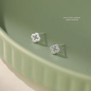 ピアス クローバー シルバージュエリー シルバー999 ファーストピアス セカンドピアス フラワー ジュエル