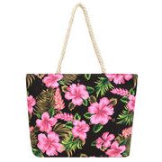 お洒落 ボタニカル柄 買い物肩掛けOK BIGキャンパスバッグ 鞄　　全5色　ba0107