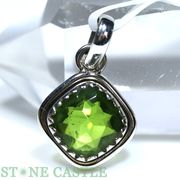 ☆一点物☆【ペンダントトップ】ペリドット (2A) (ブリリアントカット) No.48