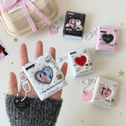 シール帳　 ハート    ミニアルバム   キーホルダー   通常タイプリフィル16枚