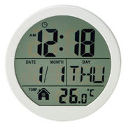 (インテリア)表示が見やすい丸時計　(D3818)