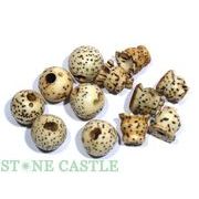 【念珠】親玉・ボサ玉セット 8mm 菩提樹 (6粒セット) ★特価★