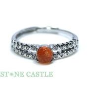 ☆高品質☆【リング】サンストーン タイプ4