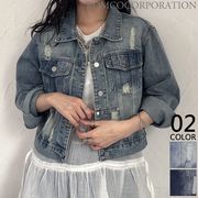 【2026新作商品♪】ショート丈デニムジャケット