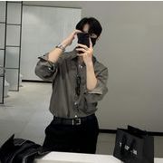 2026春夏メンズ服 シンプル おしゃれ ワイシャツ 韓国風 トップス 長袖Ｔシャツ カーディガン[M~3XL]