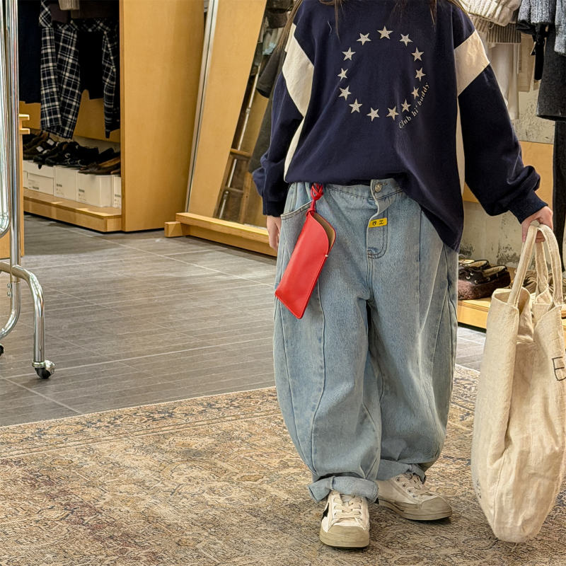 子供服　80~130cm　キッズデニムパンツ　韓国子供服