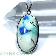 ☆一点物☆【ペンダントトップ】ターコイズインラピスラズリ (3A) No.53