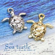 日本製NEW★2個価格★L&A★Sea turtle★幸運のチャーム★ウミガメチャーム