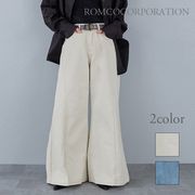 【2026新作商品♪】デザイン切替デニムバギーパンツ