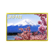 ＜和雑貨・和土産＞ピンバッジ スクエア 富士山(リアル)　No.303-945