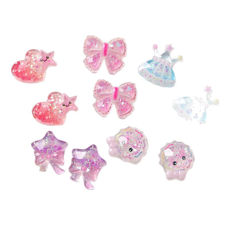 新入荷 デコパーツ樹脂 DIY素材 貼り付けパーツ デコ素材 手芸材料衣類
