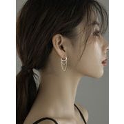 サークルタッセルイヤリング、気質イヤリング、 ポストsilver925 、ファッションアクセサリー