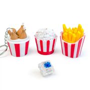 ins人気キーホルダー減圧おもちゃ PVC キーリング  ストレス解消触感いい ハンドメイド雑貨 撮影道具LF