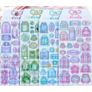 3Dシール文房具   貼り付け  手芸DIY 手帳シール ステッカー 装飾シール 精美 ク