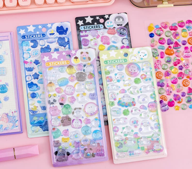2026.3★DJ★3D★立体★エンボスシール★かわいいキャラクター★デコレーション★DIY 素材