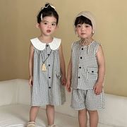 2026 春夏新作 新品 ★ 韓国風 子供服★ベストワンピース きょうだいコーデ 80-130cm