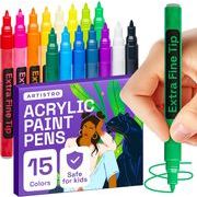 RTISTRO Paint Pens ペイントペン ロックペインティング 石 小石 セラミック ガラス 木材用