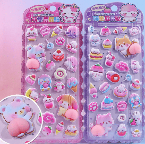 ★ 立体 泡ステッカー★3Dステッカー★封口貼DIY ★手帳素材 ★粘着シール