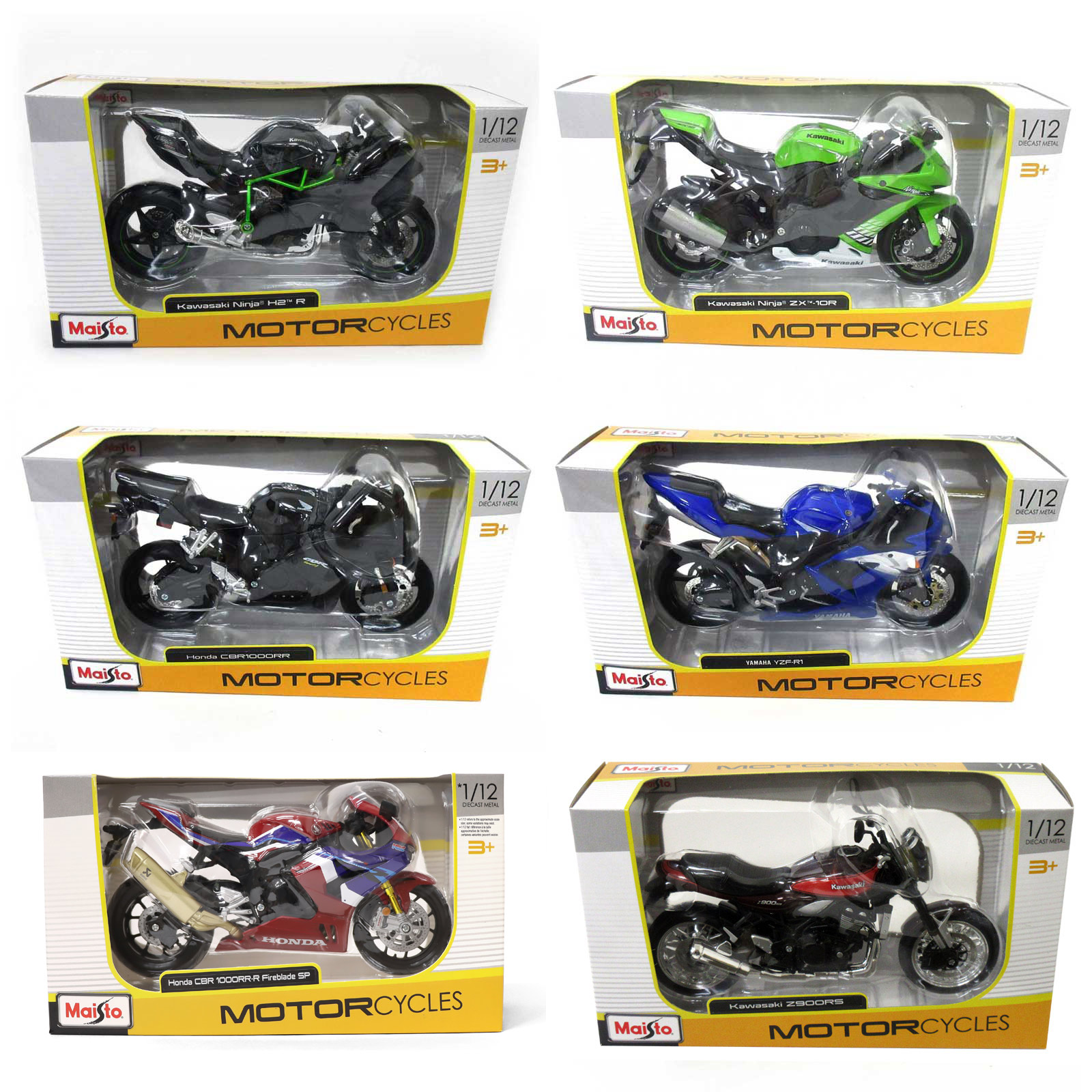 ミニカー・バイク＞Maisto 1：12 JAPAN モーターサイクル 6種アソート