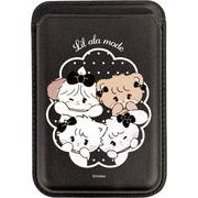 Lil ala mode MagSafe対応40207カードウォレットブラック LAM-13BK