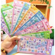 3Dシール    手芸DIY  手帳シール ステッカー    精美 ク   立体シール