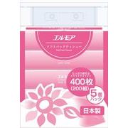 エルモア　ソフトパックティシュー　ピンク　（５個ポリ）