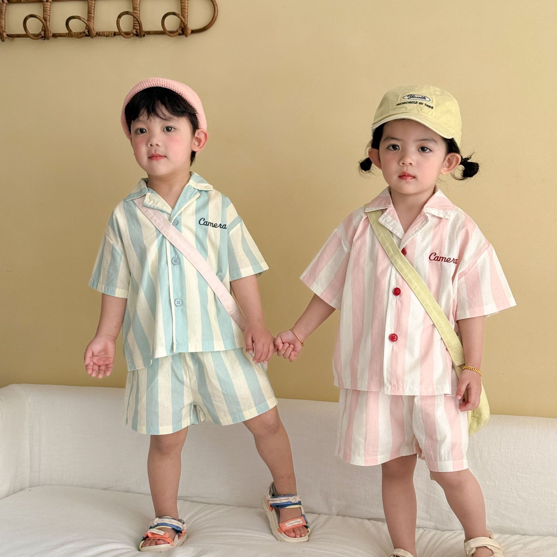 2026春夏子供服 可愛い Tシャツ&ショートパンツ 2点セット 韓国風 