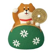 【6月下旬】 ZCB-95732 ｃｏｎｃｏｍｂｒｅ ひょっこり金運がま口 招きわんこ