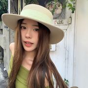 麦わら帽子　ストローハット　日焼け止め　春夏　リボン