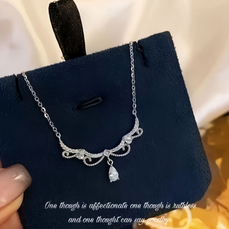 シルバーネックレス シンプル シンプルクロス シルバーペンダント