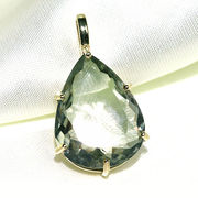 宝石質 グリーンアメジスト プライオライト ペンダント Greened Amethyst
