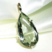 宝石質 グリーンアメジスト プライオライト ペンダント Greened Amethyst