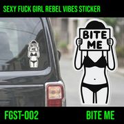SEXY FUCK GIRL REBEL VIBES STICKER　セクシーガール　ステッカー　アメリカン雑貨