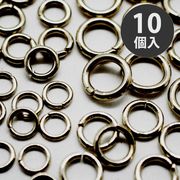 ステンレス 丸カン ガンメタ【サイズ8種類】【10個】 マルカン ハンドメイド