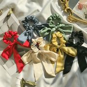 シルクヘアゴム　リボンヘアアクセサリー　青春時代　可愛い　おしゃれなヘアロープ　女の子の日常飾り
